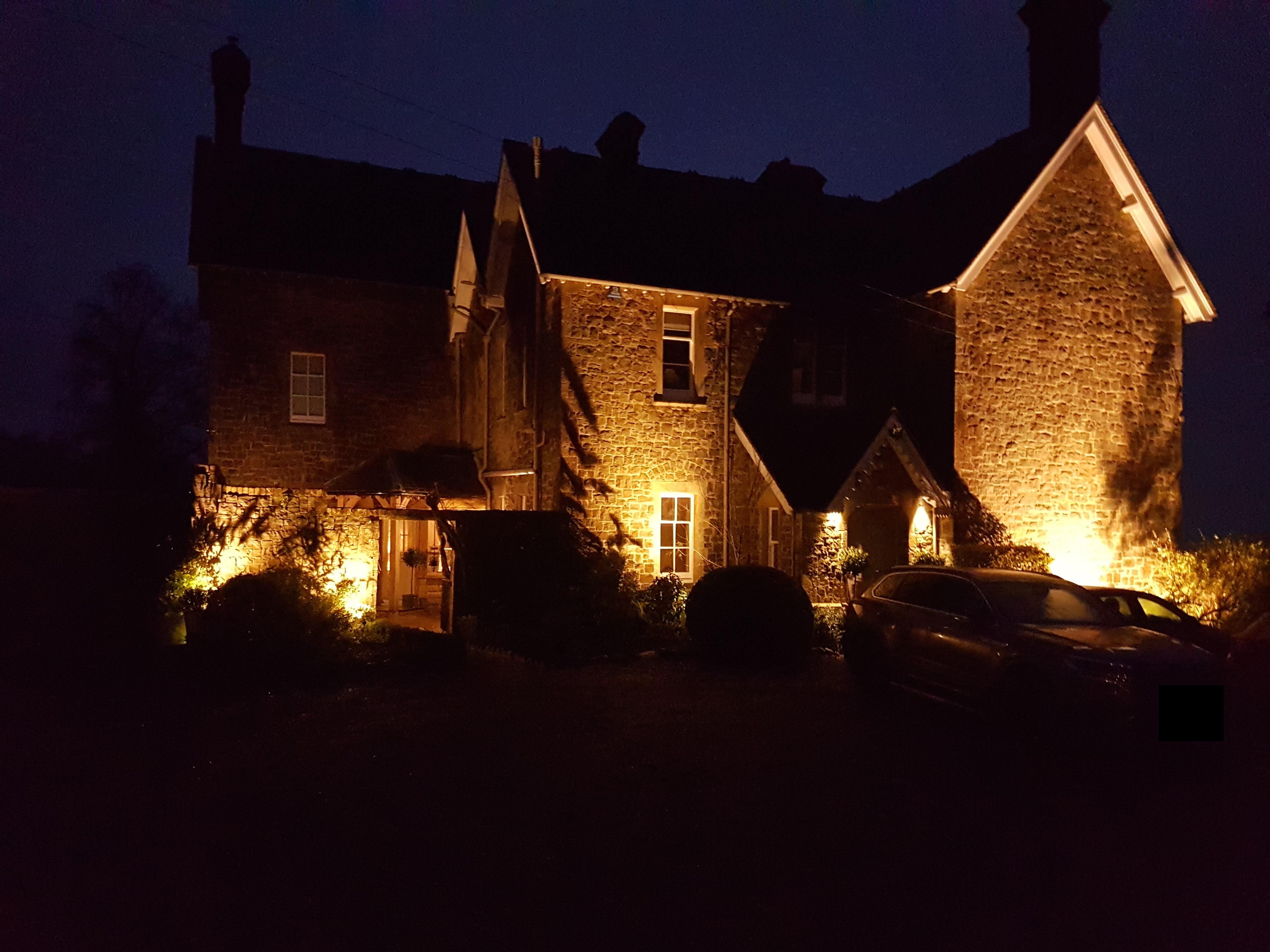 Outside Building Lighting at Night