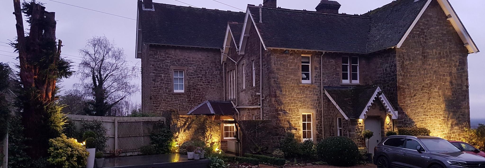 Outside Building Lighting at Night